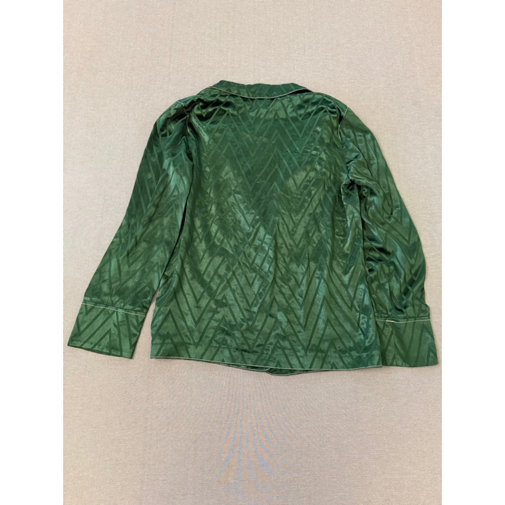 NWTs Topshop green oversized blazer with white contrast stitching size 4 - Picture 3 of 8